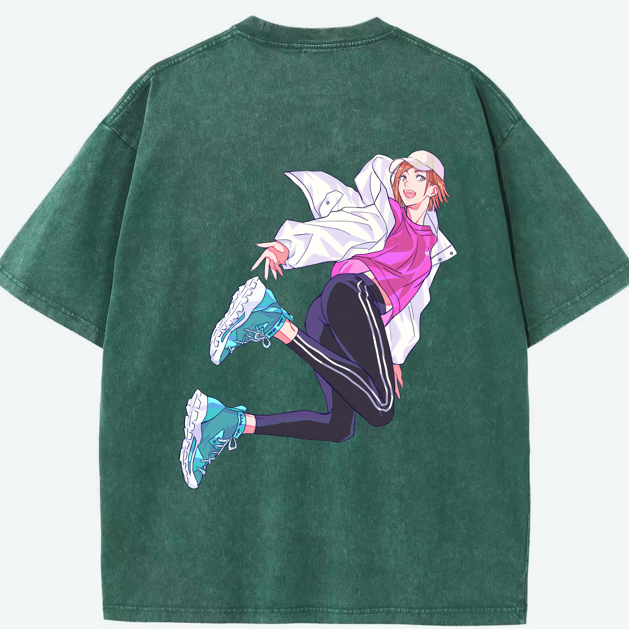 （画像用） 呪術廻戦 Jujutsu Kaisen 綿100% ヴィンテージ風 半袖Tシャツ（背面プリント）